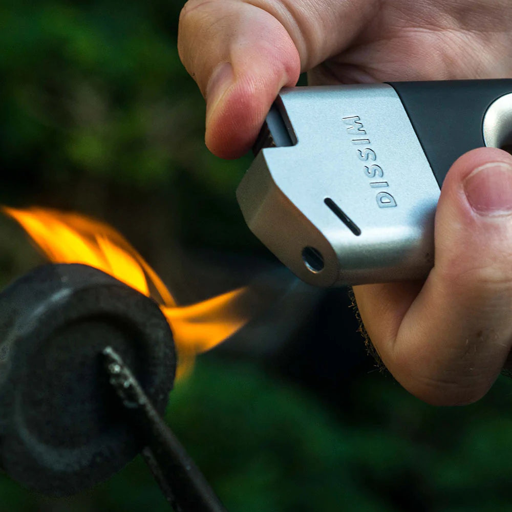 DISSIM EXECUTIVE SERIES INVERTED SOFT FLAME LIGHTER-SILVER