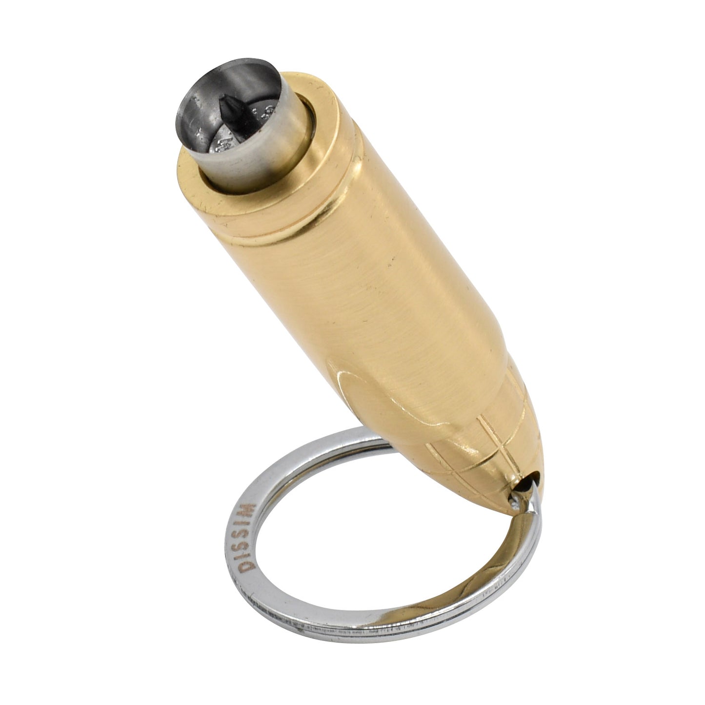 DISSIM BULLSEYE CIGAR PUNCH WITH NEEDLE GUIDE - GOLD