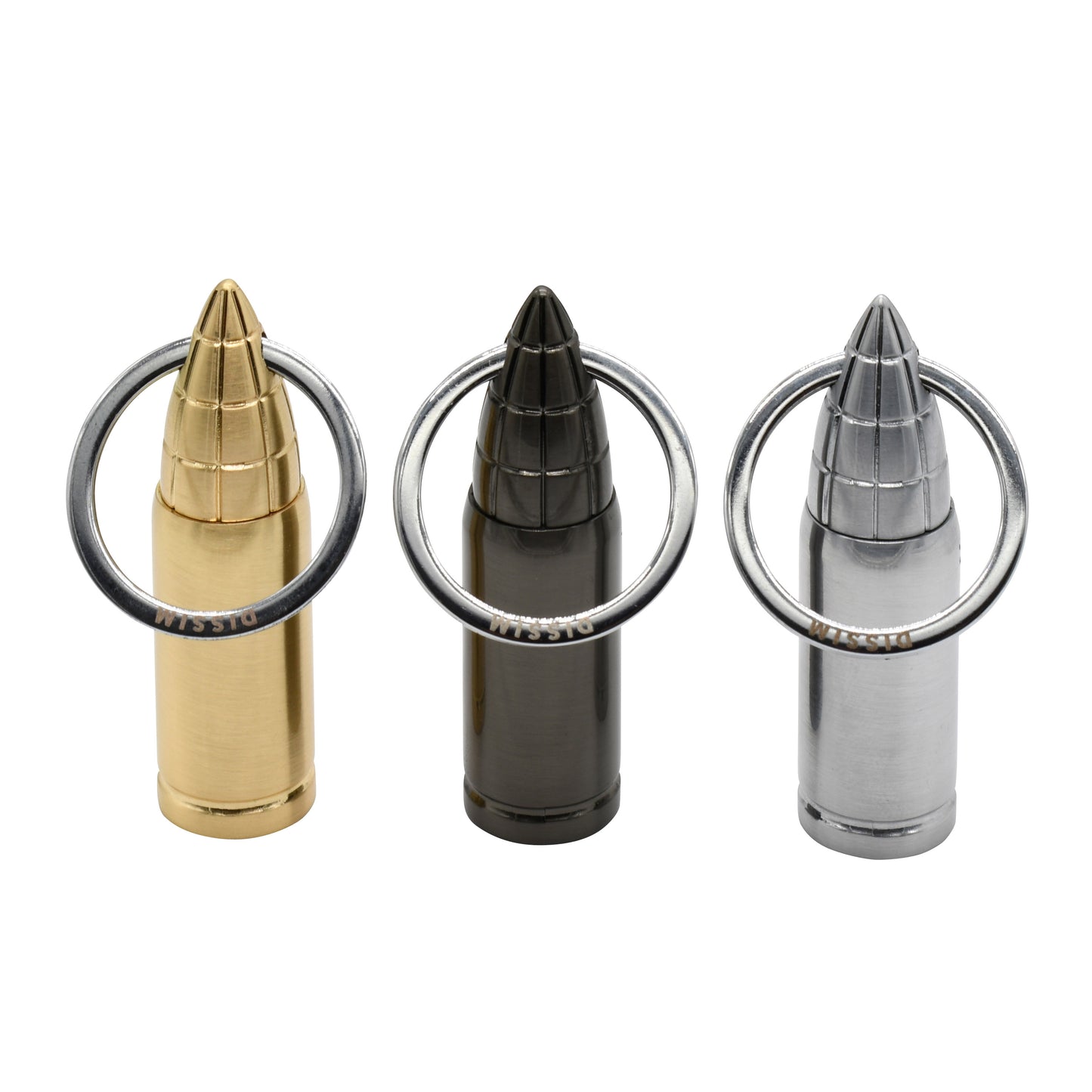 DISSIM BULLSEYE CIGAR PUNCH WITH NEEDLE GUIDE - GUN METAL