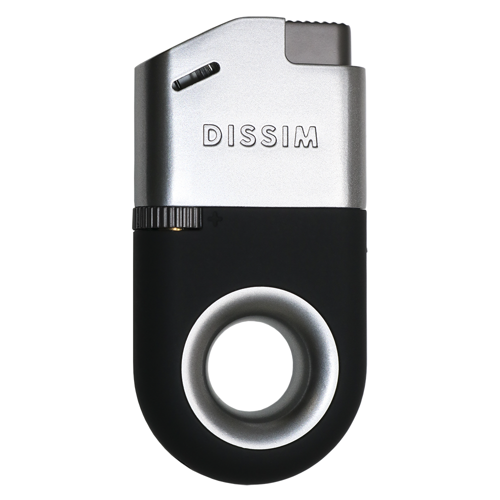 DISSIM EXECUTIVE SERIES INVERTED SOFT FLAME LIGHTER-SILVER