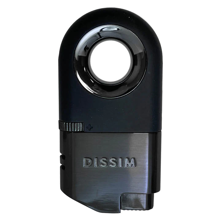 DISSIM EXECUTIVE SERIES INVERTED DUAL TORCH LIGHTER-BLACK