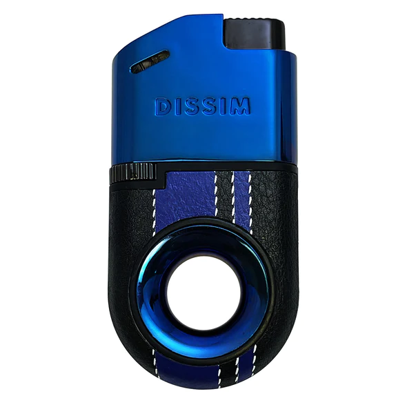 DISSIM RACING SERIES SOFT FLAME INVERTED LIGHTER - 500 LIMITED EDITION - BLUE ON BLUE