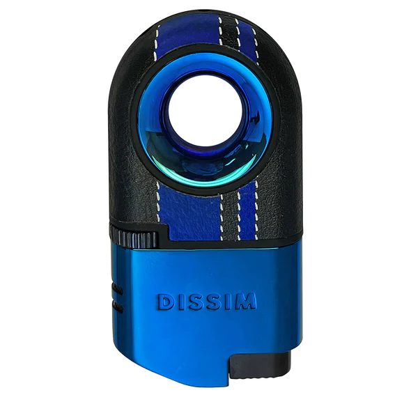 DISSIM RACING SERIES DUAL TORCH INVERTED LIGHTER - 500 LIMITED EDITION - BLUE ON BLUE