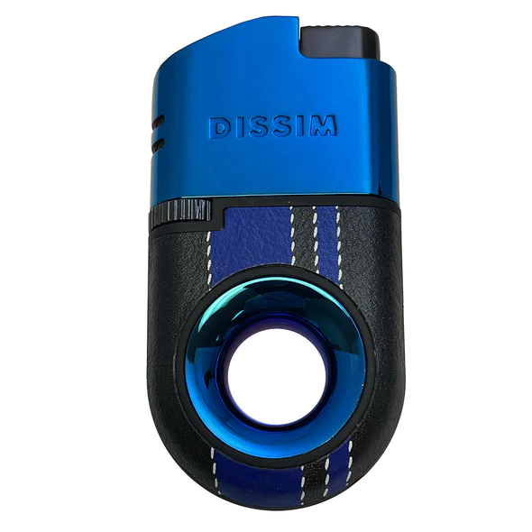 DISSIM RACING SERIES DUAL TORCH INVERTED LIGHTER - 500 LIMITED EDITION - BLUE ON BLUE