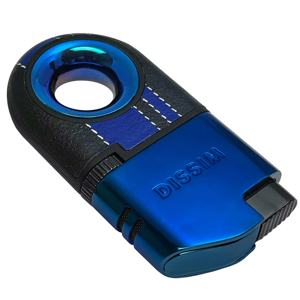 DISSIM RACING SERIES DUAL TORCH INVERTED LIGHTER - 500 LIMITED EDITION - BLUE ON BLUE