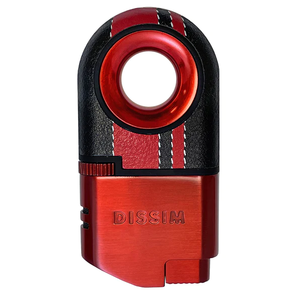 DISSIM RACING SERIES DUAL TORCH INVERTED LIGHTER - 500 LIMITED EDITION - RED ON RED