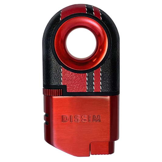 DISSIM RACING SERIES DUAL TORCH INVERTED LIGHTER - 500 LIMITED EDITION - RED ON RED