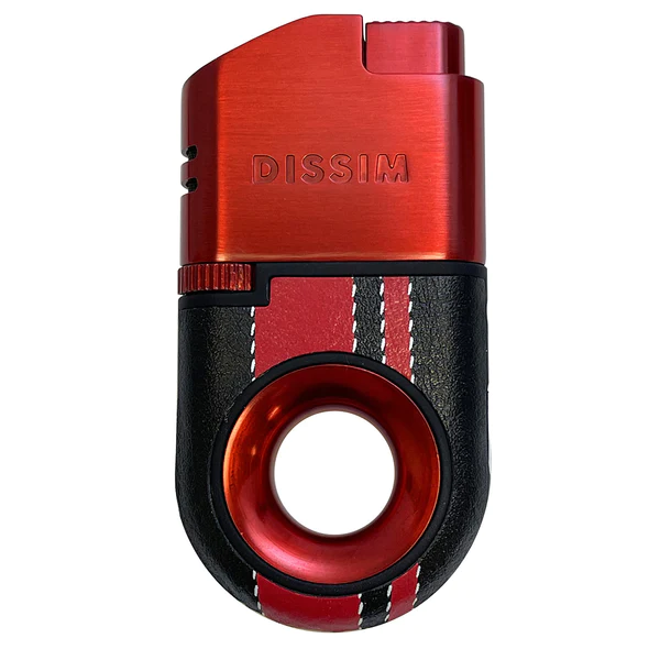 DISSIM RACING SERIES DUAL TORCH INVERTED LIGHTER - 500 LIMITED EDITION - RED ON RED