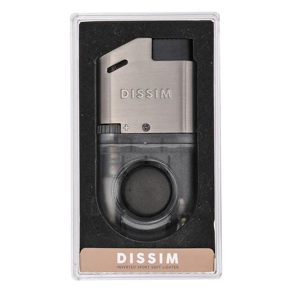 DISSIM SPORT SERIES SOFT FLAME INVERTED LIGHTER-BLACK