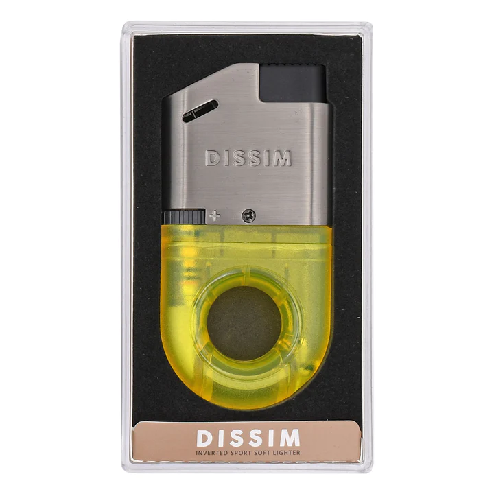 DISSIM SPORT SERIES SOFT FLAME INVERTED LIGHTER-YELLOW