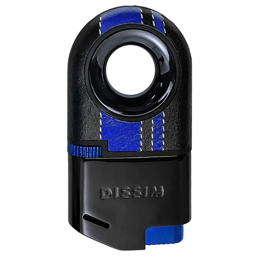 DISSIM RACING SERIES SOFT FLAME INVERTED LIGHTER - 500 LIMITED EDITION - BLACK ON BLUE