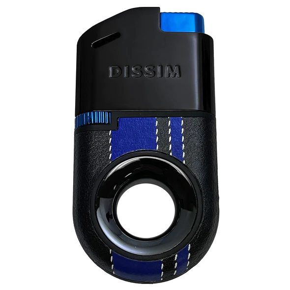 DISSIM RACING SERIES SOFT FLAME INVERTED LIGHTER - 500 LIMITED EDITION - BLACK ON BLUE