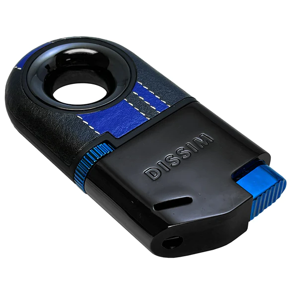 DISSIM RACING SERIES SOFT FLAME INVERTED LIGHTER - 500 LIMITED EDITION - BLACK ON BLUE