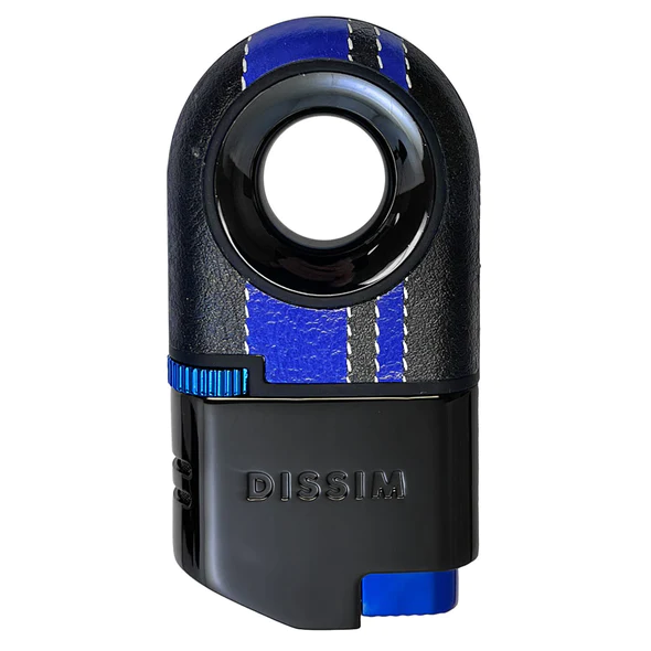 DISSIM RACING SERIES DUAL TORCH INVERTED LIGHTER - 500 LIMITED EDITION - BLACK ON BLUE