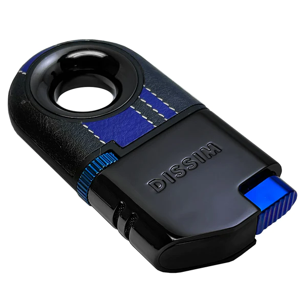 DISSIM RACING SERIES DUAL TORCH INVERTED LIGHTER - 500 LIMITED EDITION - BLACK ON BLUE