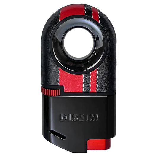 DISSIM RACING SERIES SOFT FLAME INVERTED LIGHTER - 500 LIMITED EDITION - BLACK ON RED