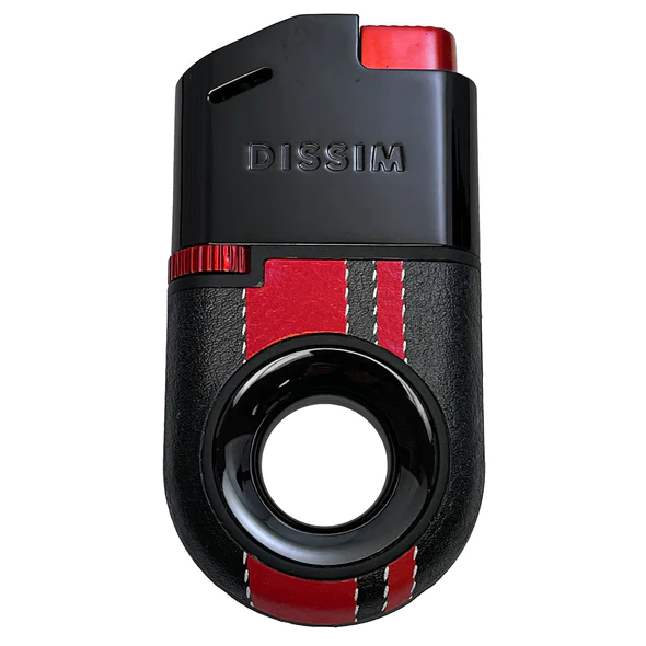 DISSIM RACING SERIES SOFT FLAME INVERTED LIGHTER - 500 LIMITED EDITION - BLACK ON RED