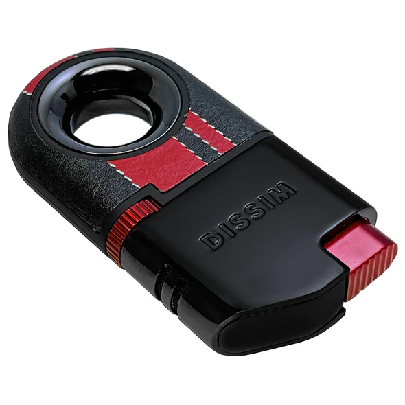 DISSIM RACING SERIES DUAL TORCH INVERTED LIGHTER - 500 LIMITED EDITION - BLACK ON RED