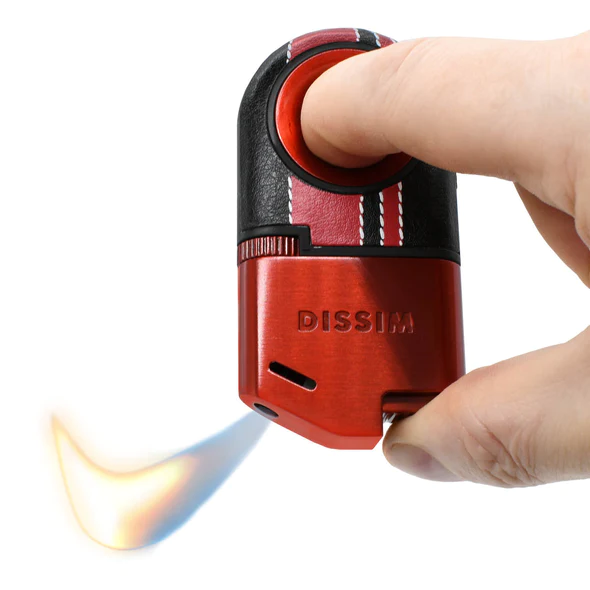 DISSIM RACING SERIES SOFT FLAME INVERTED LIGHTER - 500 LIMITED EDITION - RED ON RED