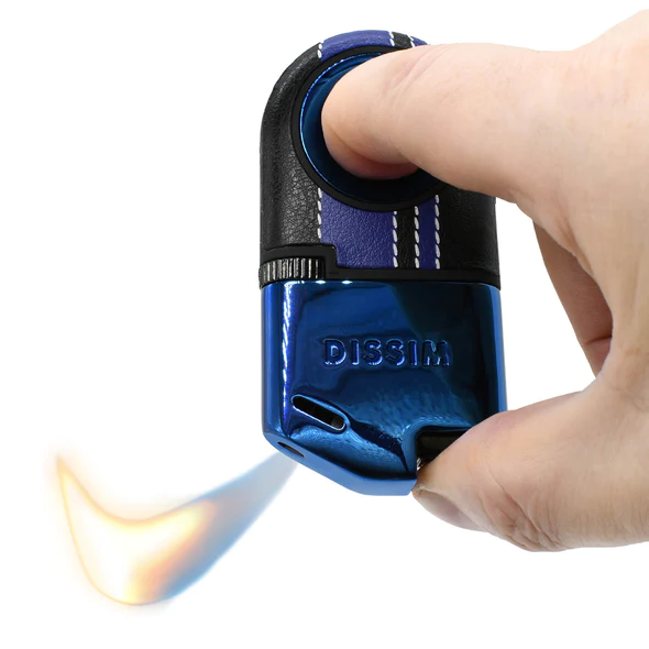 DISSIM RACING SERIES SOFT FLAME INVERTED LIGHTER - 500 LIMITED EDITION - BLUE ON BLUE